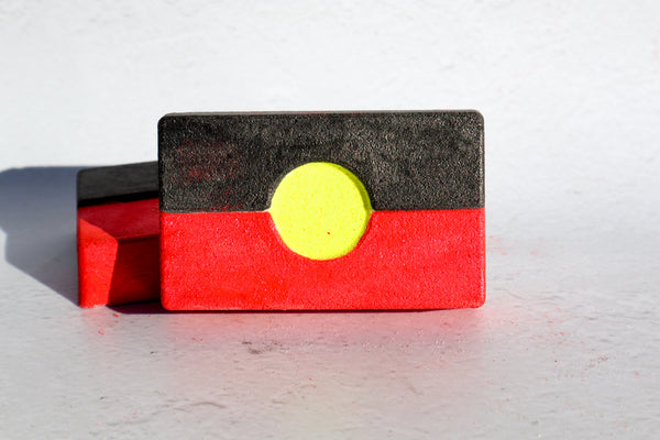 We noticed a lack of representation of Aboriginal and Torres Strait Islander Flag inspired products int he self care market! We make it our goal to be more inclusive and have accesable products for all people!